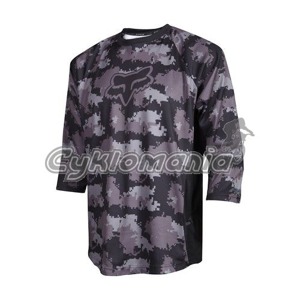 Volný dres Fox Covert 3/4 black camo